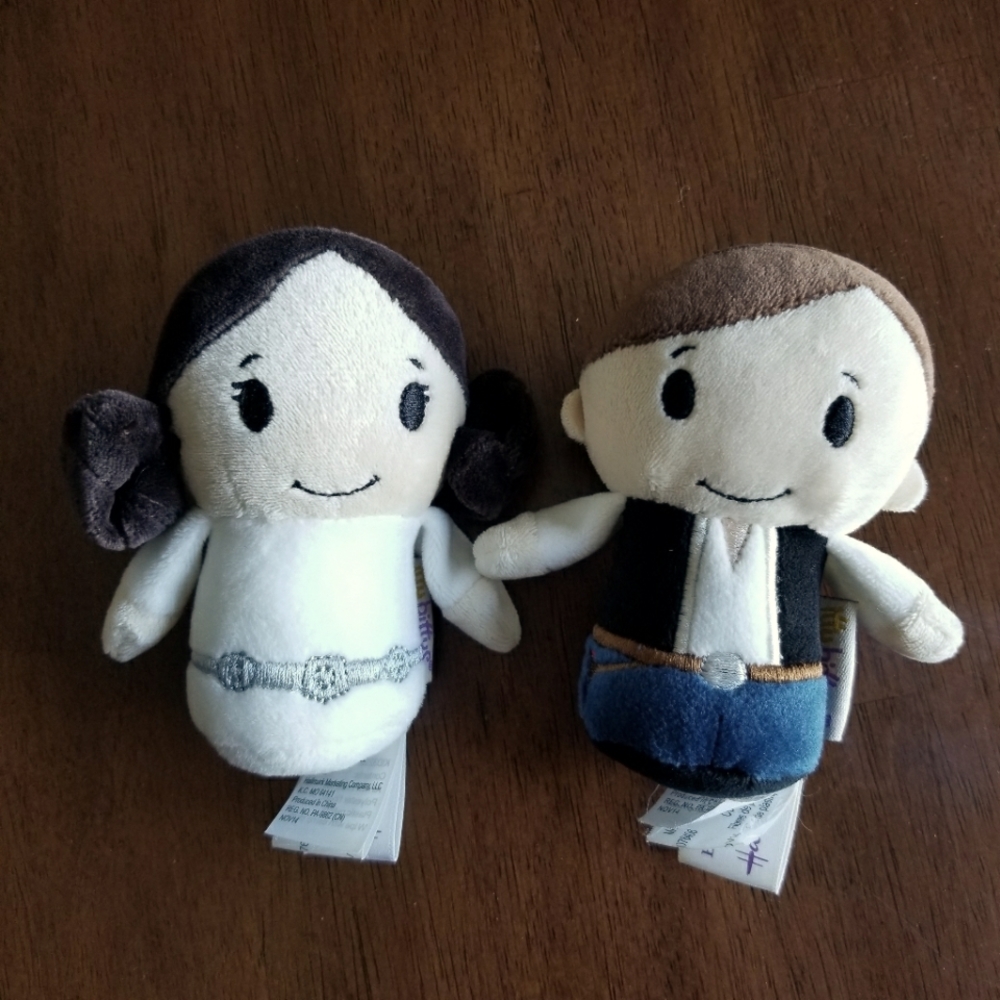 Star Wars Hallmark Itty Bittys dolls (set of 2, Leia & Han Solo)